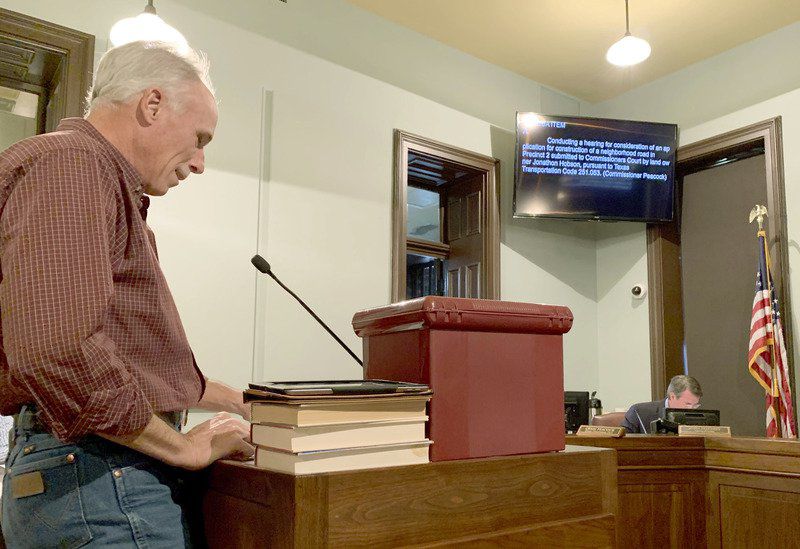 Commissioners court denies resident's request for road to access his property